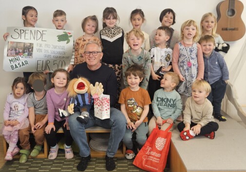 Kindergartenkinder spenden für Kinder