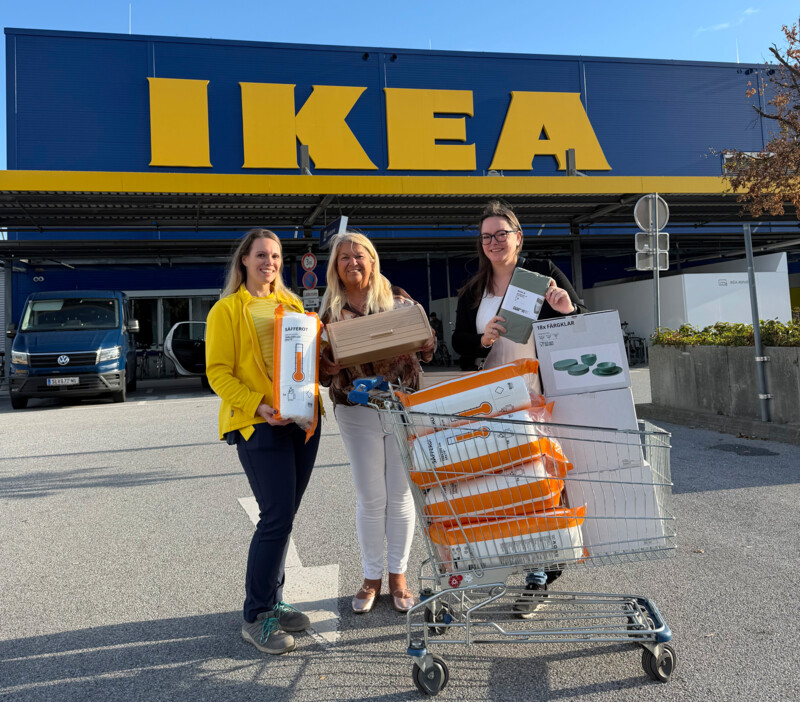 Großzügige Produktspende von IKEA Salzburg